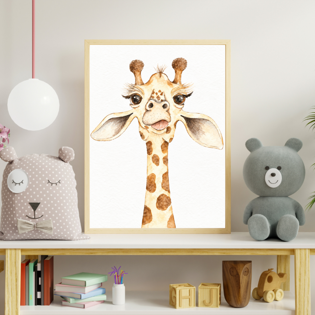 Pinselli Mockup Giraffe Kinderzimmer