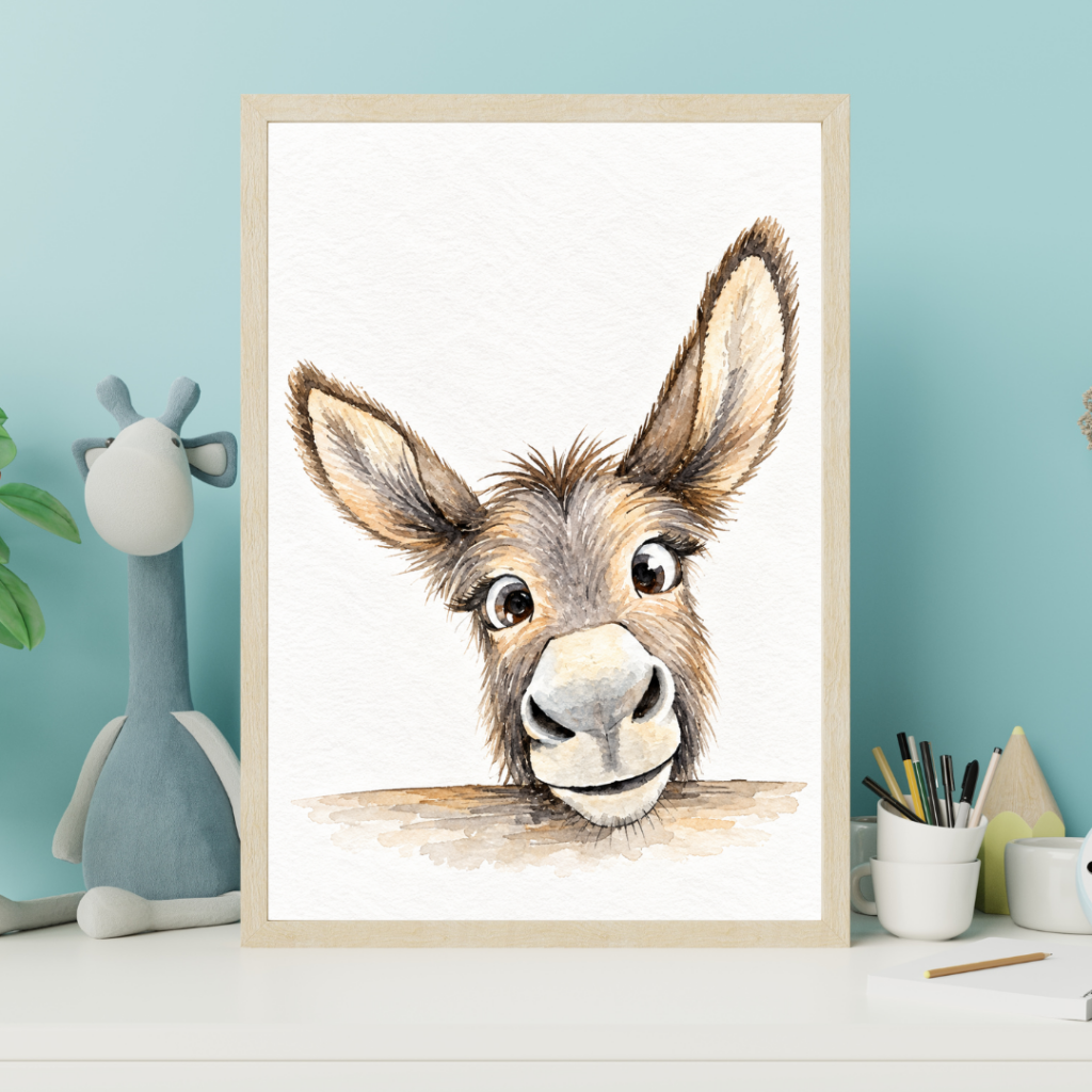 Pinselli Esel Illustration